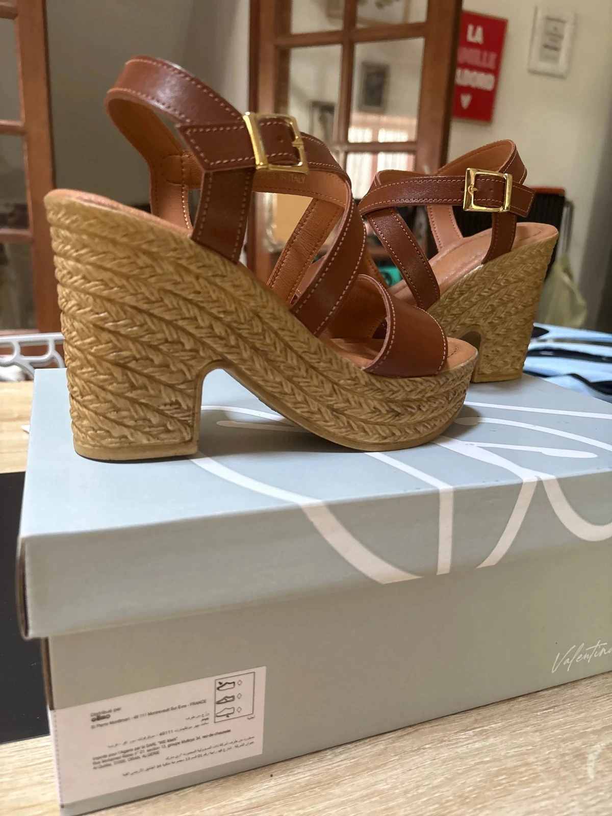 Nu-pieds à talons, compensés, plate-forme pointure, 36 neuve – photo 2